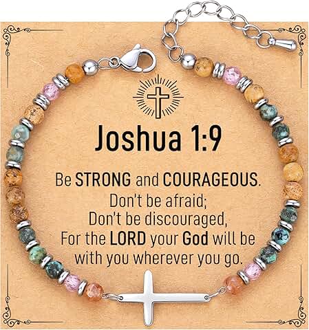 Christian Cross Bracelet Gift for Women