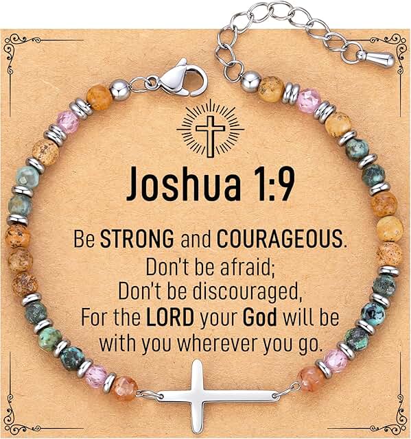 Christian Cross Bracelet Gift for Women