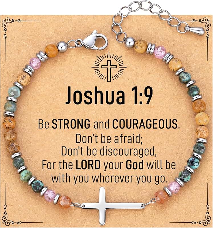 Christian Cross Bracelet Gift for Women