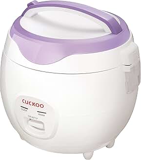 Electric Heating Rice Cooker in Violet and White