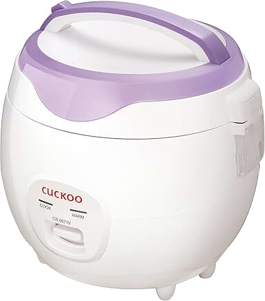 Electric Heating Rice Cooker in Violet and White