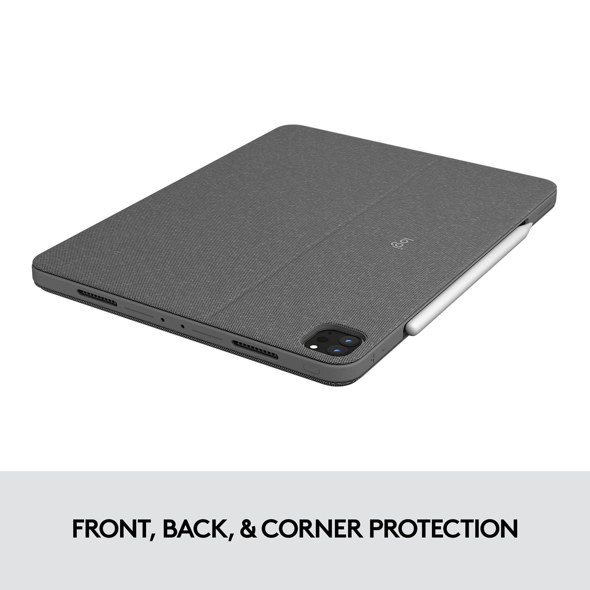 Combo Touch iPad Pro 12.9-inch (5th gen - 2021) Keyboard Case - Detachable Backlit Keyboard with Kickstand, Click-Anywhere Trackpad, Smart Connector - Oxford Gray; USA Layout