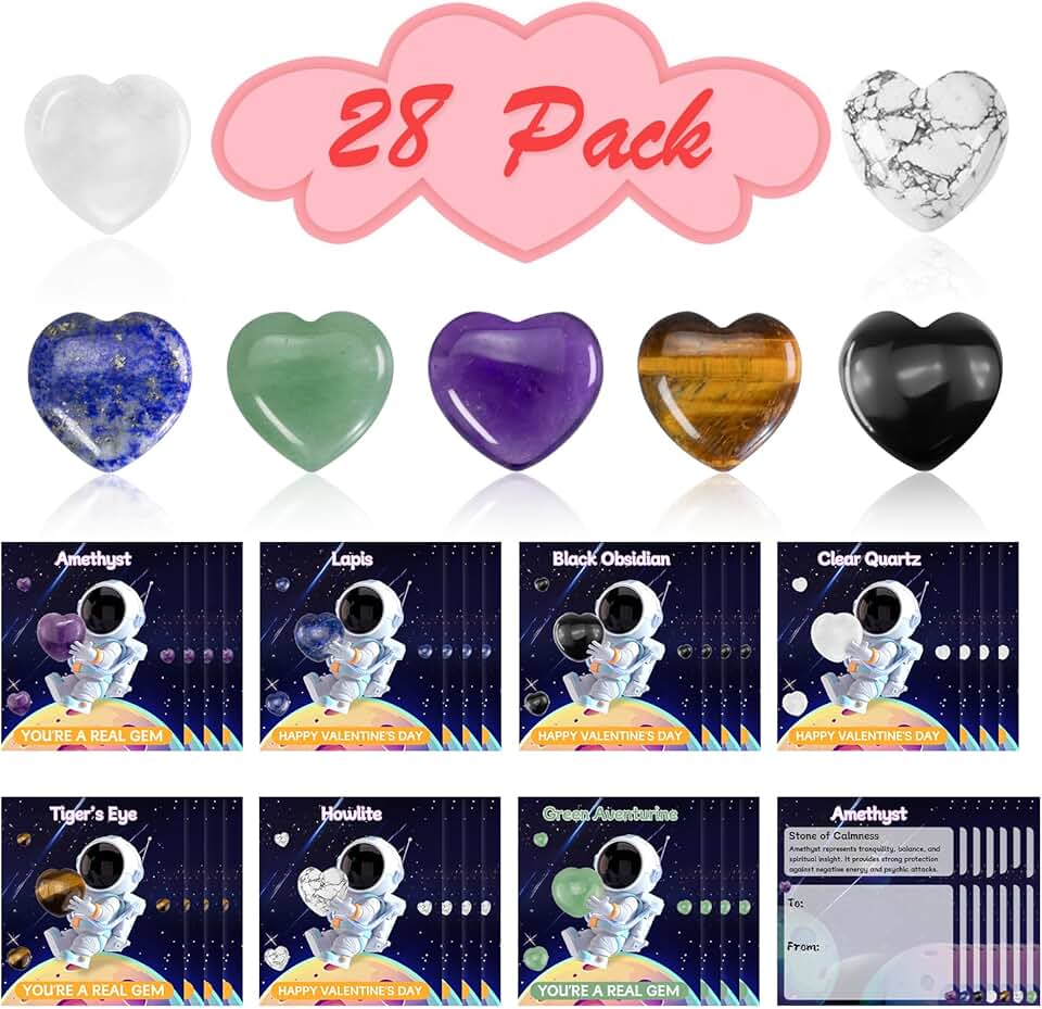 Valentine's Day Cards for Kids Classroom, 28 Pack