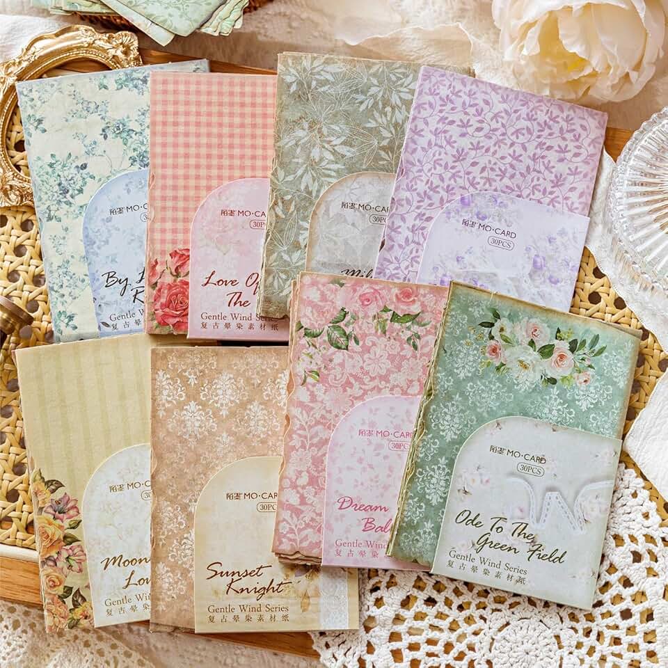 Vintage scrapbook paper for journaling and crafts
