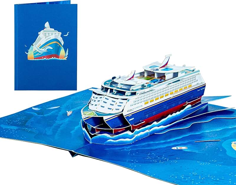 3D Pop Up Greeting Card, Blank Inside, Multicolor, 5x7 Inches