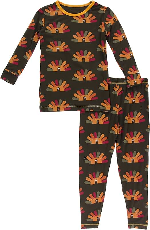 Thanksgiving Fall Long Sleeve Pajama Set