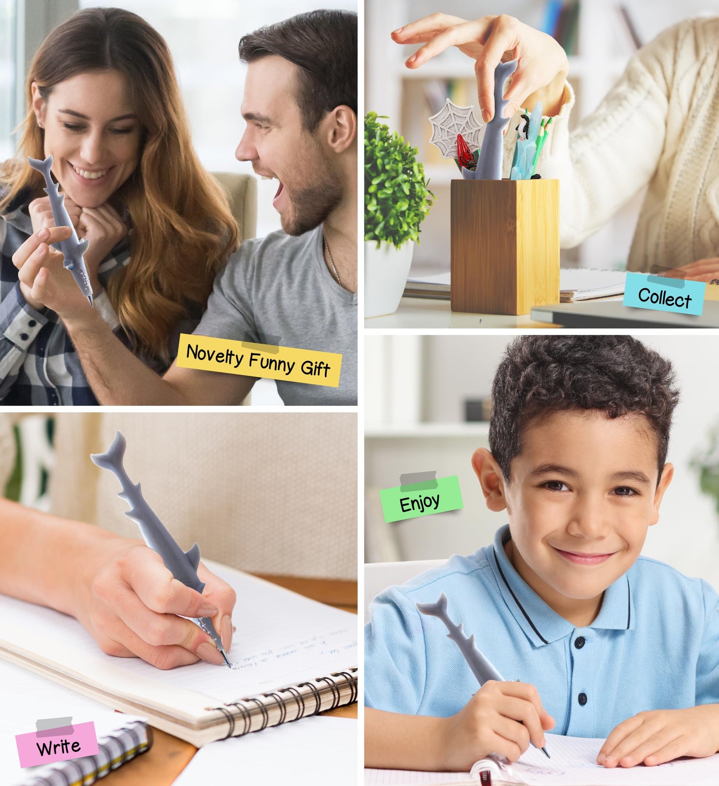 Colorful Shark Pen for Kids and Adults