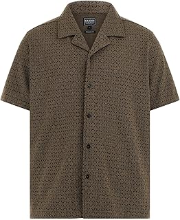 Men's Eco Short Sleeve Jacquard Shirt
