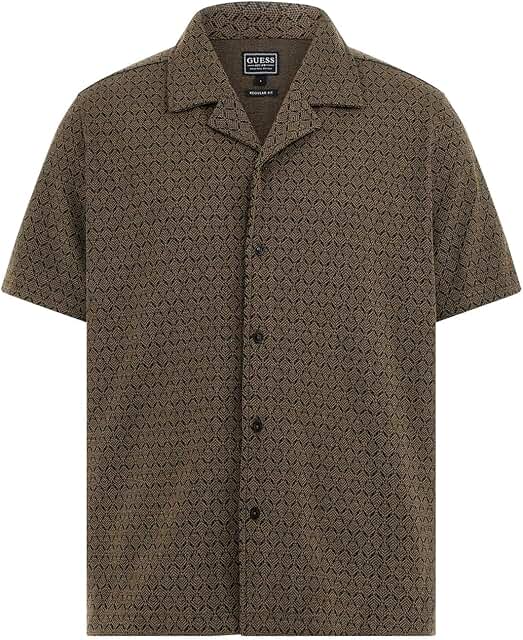 Men's Eco Short Sleeve Jacquard Shirt