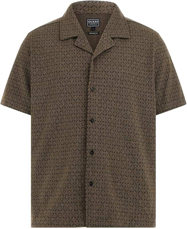 Men's Eco Short Sleeve Jacquard Shirt