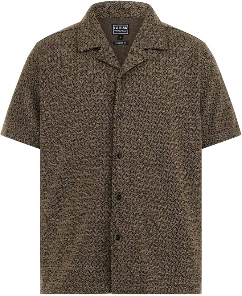Men's Eco Short Sleeve Jacquard Shirt
