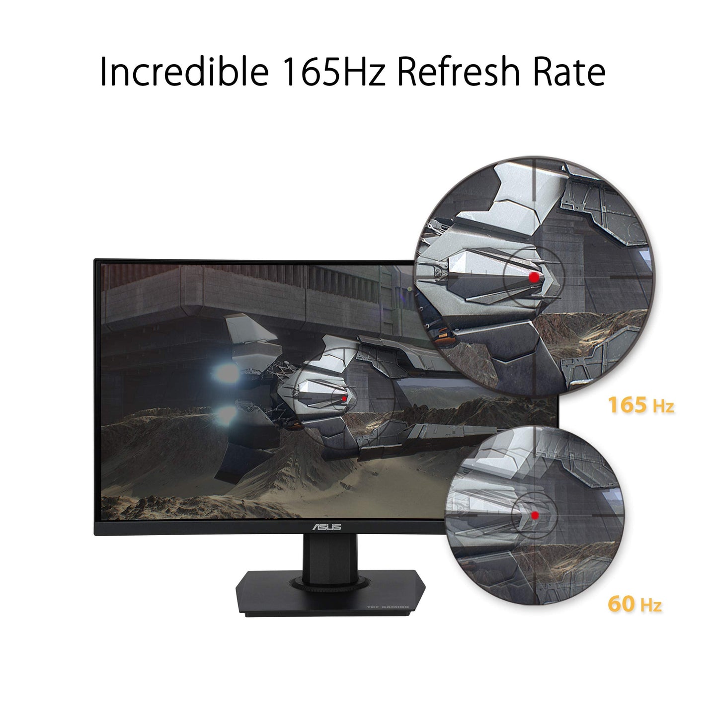 TUF Gaming 23.6" 1080P Curved Monitor (VG24VQE) - Full HD, 165Hz, 1ms, Extreme Low Motion Blur, Adaptive-Sync, FreeSync Premium, Shadow Boost, VESA Mountable, DisplayPort, HDMI