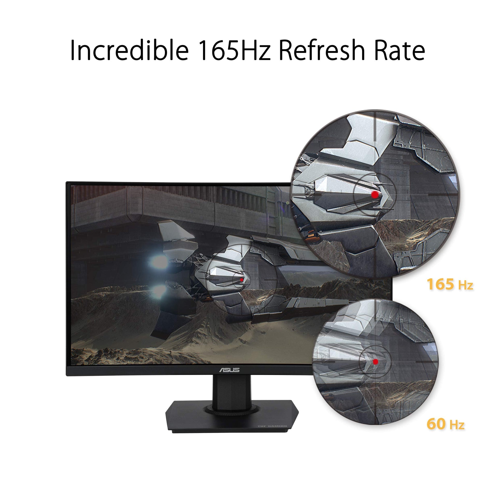 TUF Gaming 23.6" 1080P Curved Monitor (VG24VQE) - Full HD, 165Hz, 1ms, Extreme Low Motion Blur, Adaptive-Sync, FreeSync Premium, Shadow Boost, VESA Mountable, DisplayPort, HDMI