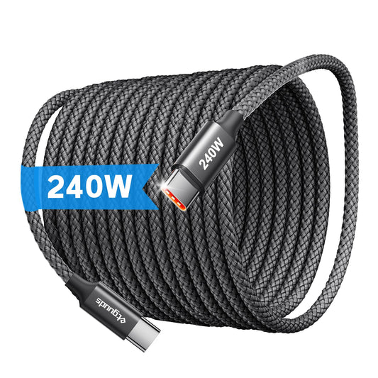 240W USB C to USB C Cable, 10ft, Fast Charging