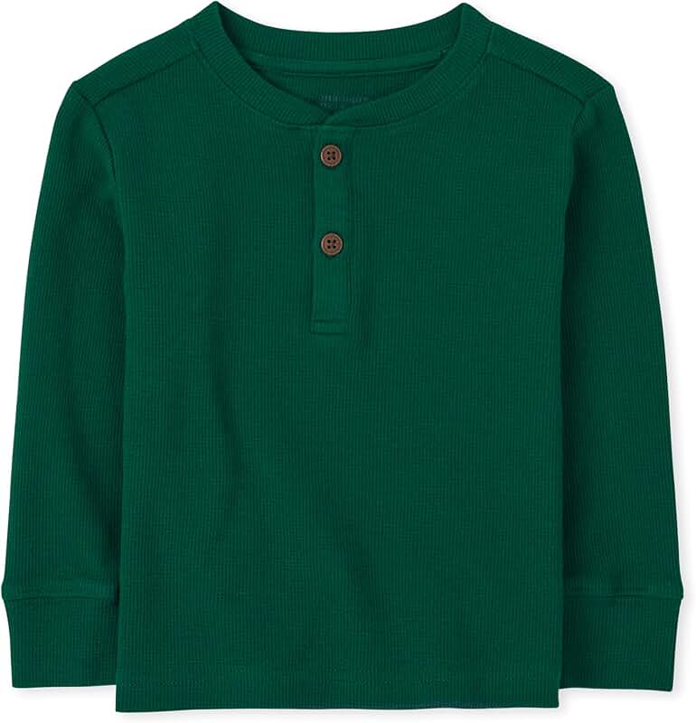Long Sleeve Thermal Henley Top for Boys