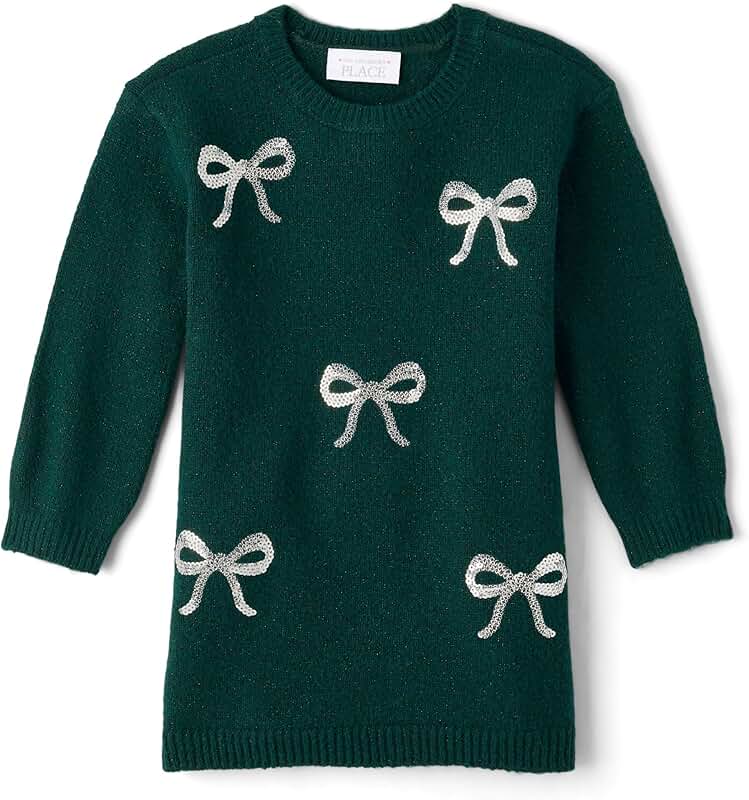Baby Girls' and Toddler Long Sleeve Sweater Dress