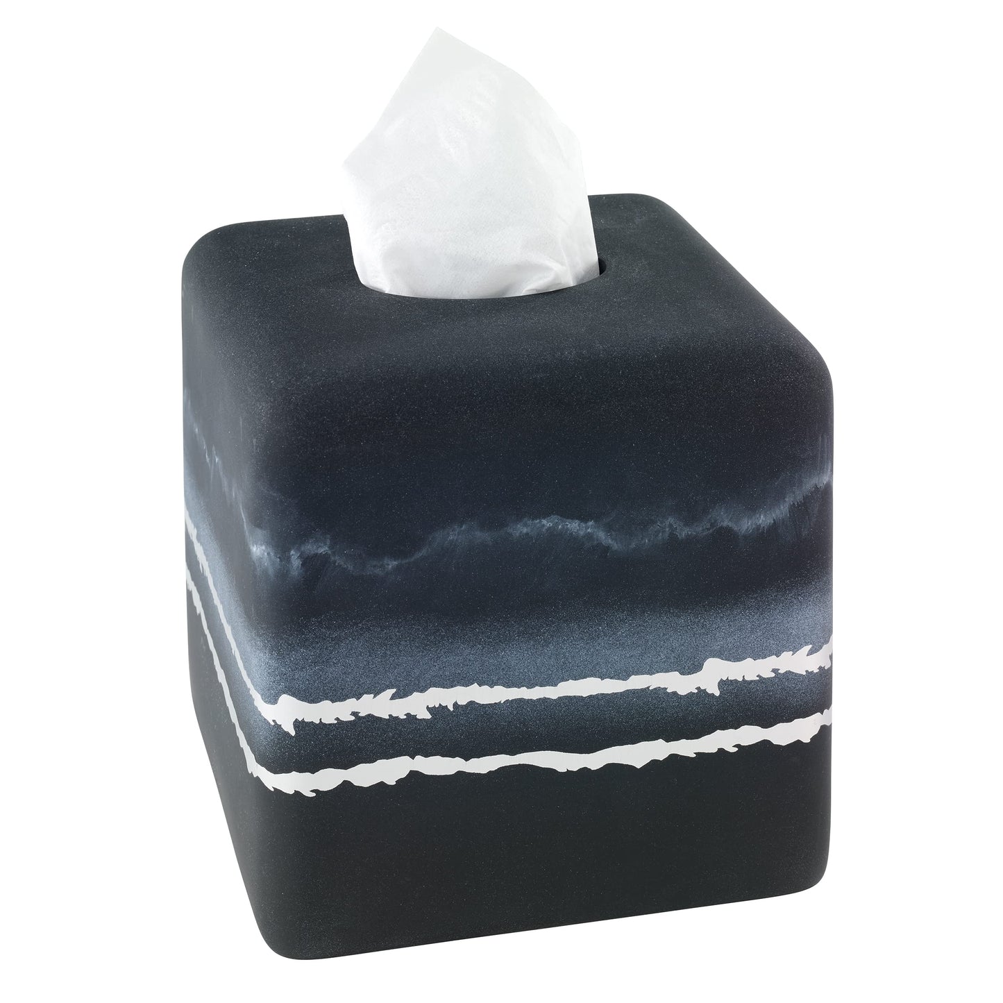 Now House by Jonathan Adler Vapor  Tissue Cover, Black