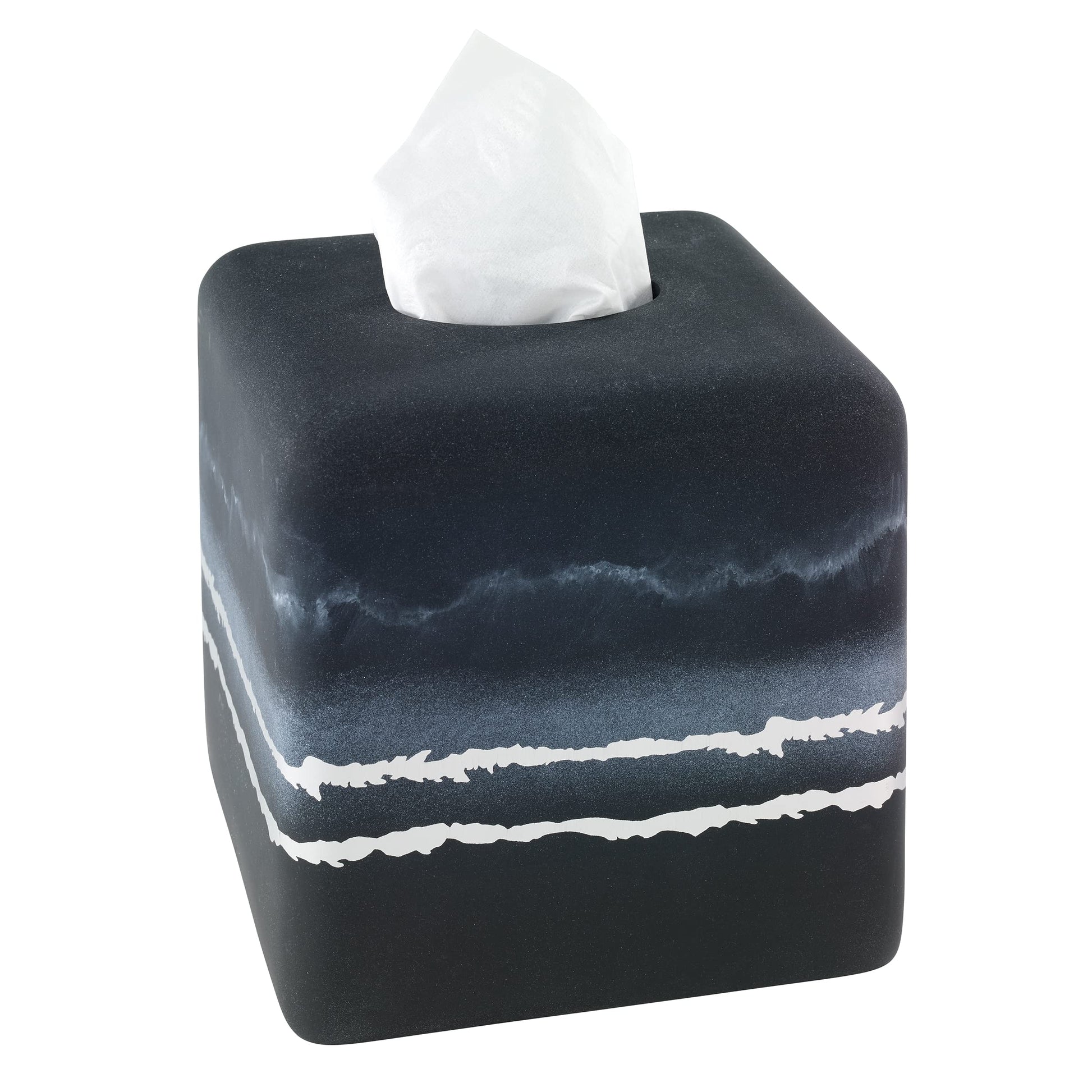 Now House by Jonathan Adler Vapor  Tissue Cover, Black