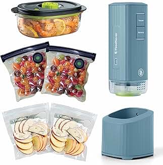 Mini Handheld Vacuum Sealer with Marinate Setting and Dock