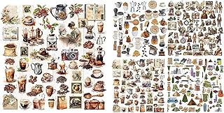 Set of 5 Vintage Junk Journal Stickers and Ephemera