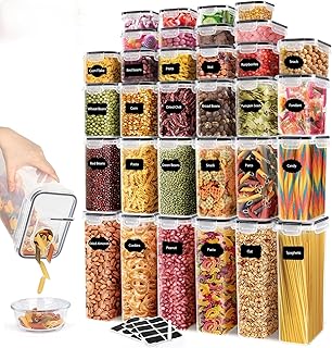 Set of 64 Airtight Food Storage Containers with Lids
