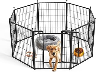Heavy Duty Dog Playpen for Yard and Camping