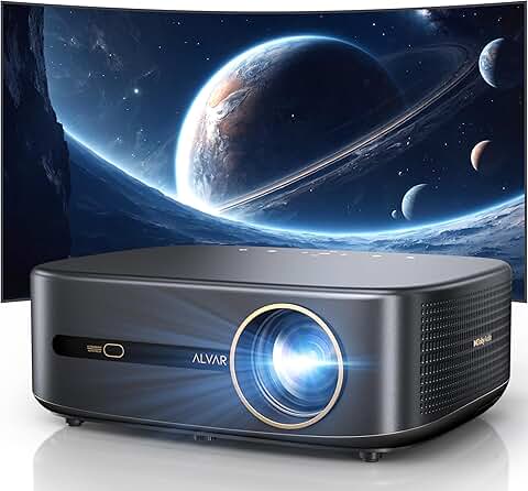 Outdoor 1080P Smart Projector with WiFi, Bluetooth, and 30W Speakers