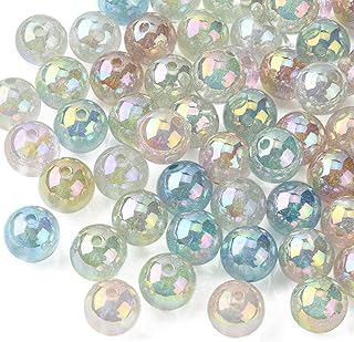 50pcs 16mm Round Acrylic Beads in Assorted Colors