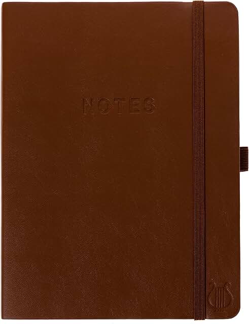 Vegan Leather Hardcover Journal with Pen Loop
