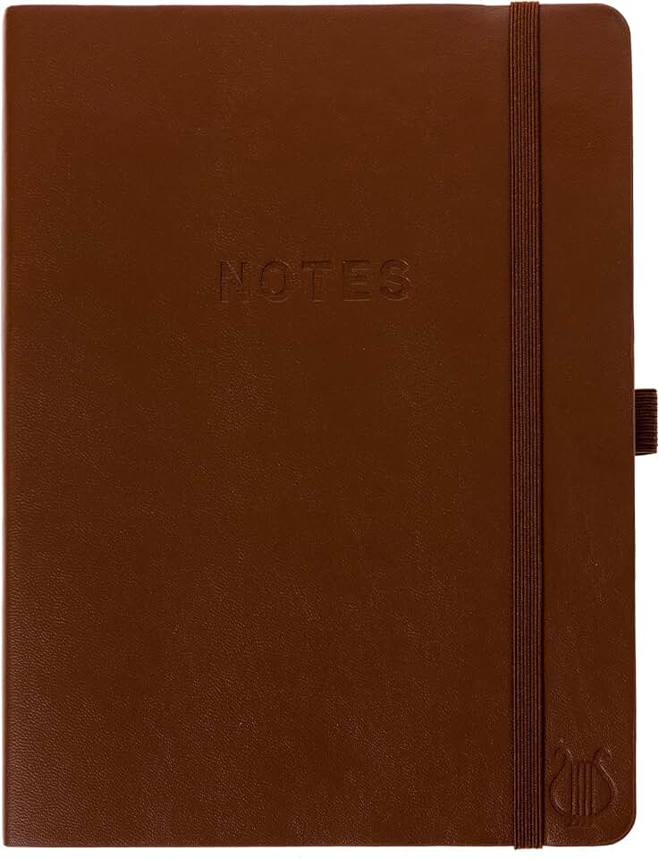 Vegan Leather Hardcover Journal with Pen Loop
