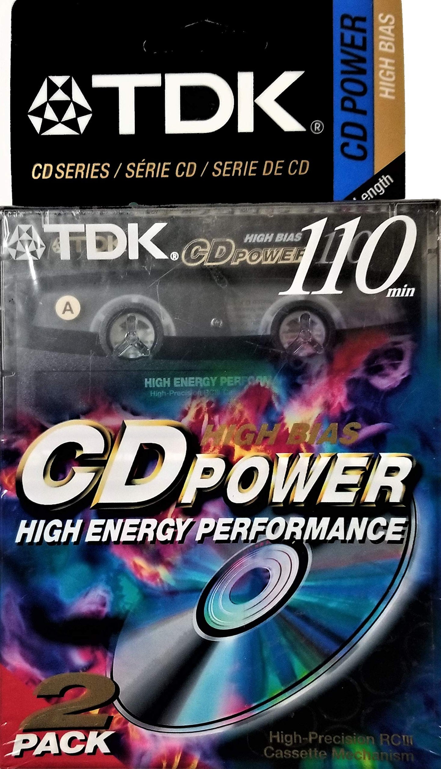 CD Power 110 Cassette, 2pk High Bias Audio Cassette Tapes