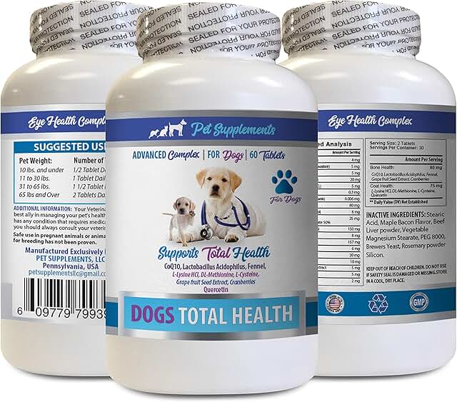 Dog Eye Allergy Support with Lysine, 60 Treats