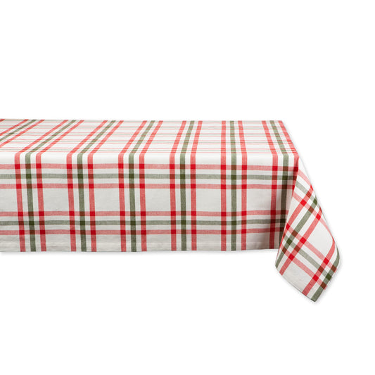Jolly Tree Holiday Table  Kitchen Dcor, Tablecloth, 52x52, Plaid
