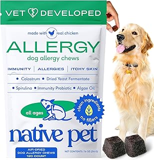 Dog Allergy Relief Chews with Probiotics and Colostrum