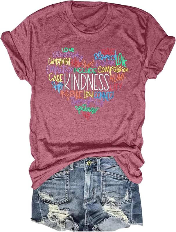 Women's Short Sleeve Kindness Teacher T-Shirt