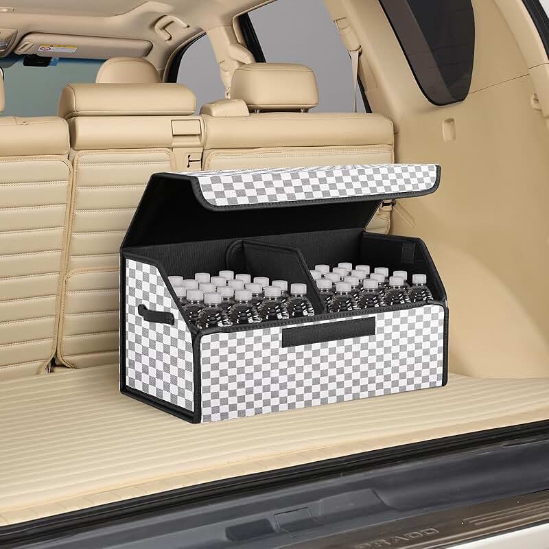 4-Tier Stackable Storage Organizer with Collapsible Bins