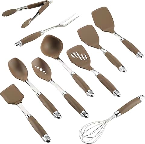10-Piece Nonstick Nylon Cooking Utensil Set