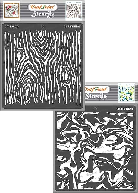 Reusable Wall Stencils for Painting, 2 Pieces
