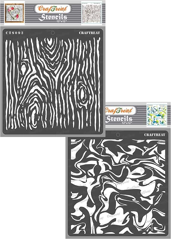 Reusable Wall Stencils for Painting, 2 Pieces