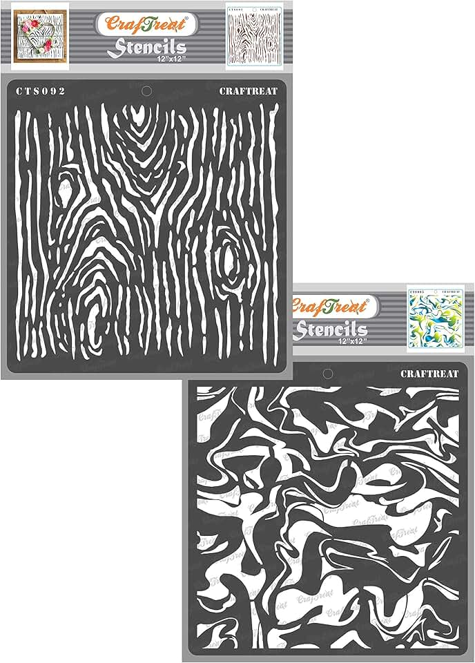 Reusable Wall Stencils for Painting, 2 Pieces