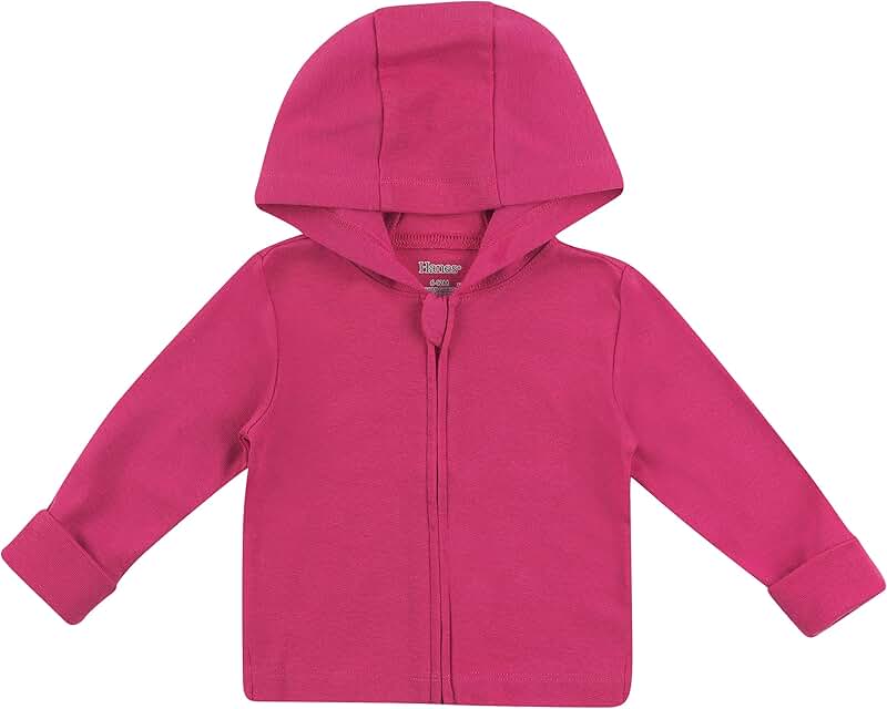 Baby Knit Hoodie with Stretch Long Sleeves