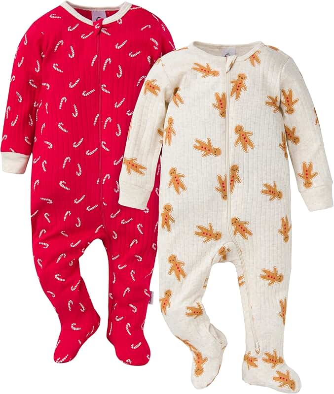Girls' Baby 2-Pack Unisex Sleep and Play