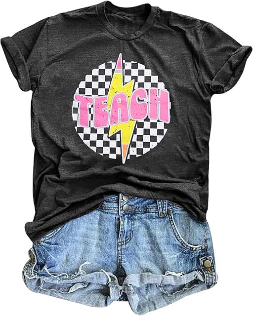 Funny Teacher Graphic T-Shirt for Women