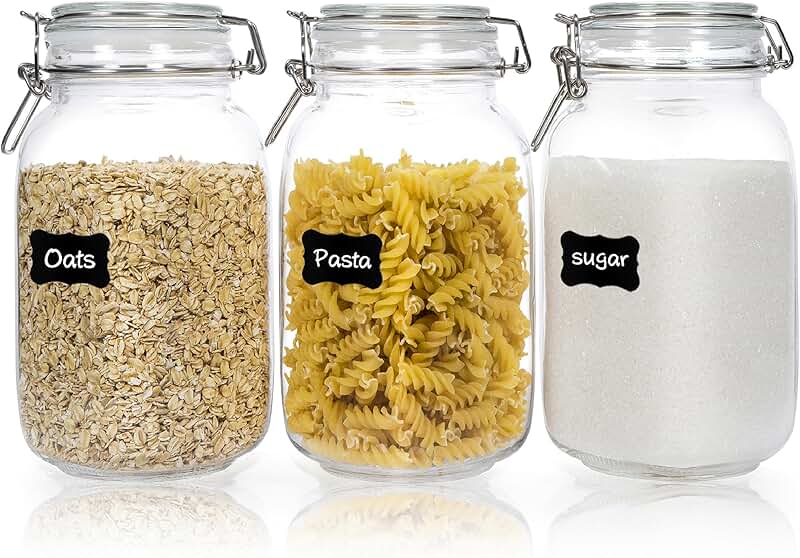 Set of two clear silverware storage boxes with lids