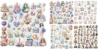 5 Pack Vintage Junk Journal and Scrapbook Stickers