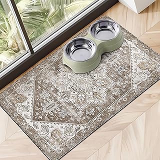 Dog and Cat Food and Water Mats for Floors