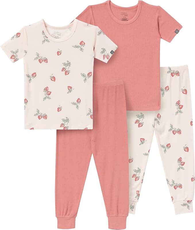 Unisex Baby Viscose 4-Piece Pajama Set