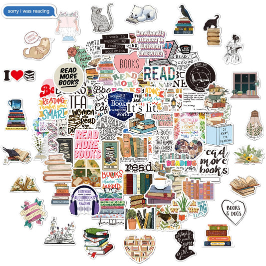 100 Aesthetic Book Stickers for Readers and Journals