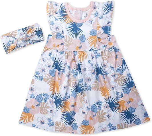 Baby Girl Dress and Headband Set