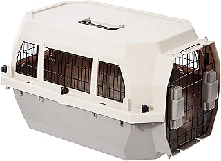 Hard-Sided Dog and Cat Travel Carrier, Beige